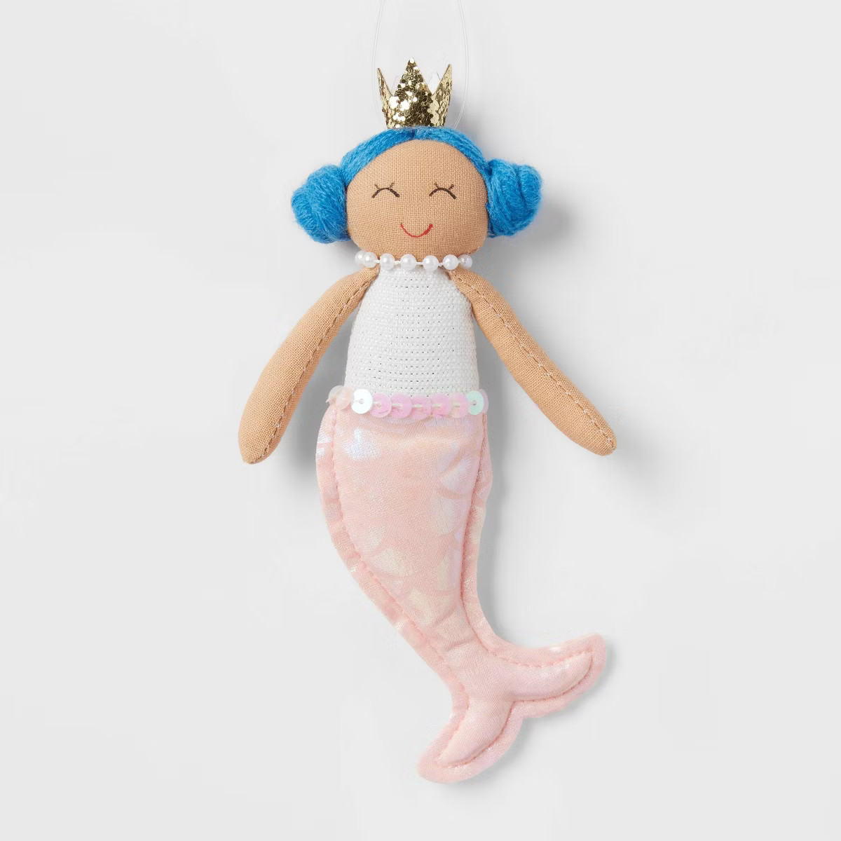 Fabric Mermaid with Blue Hair Christmas Tree Ornament - Wondershop™ | Target