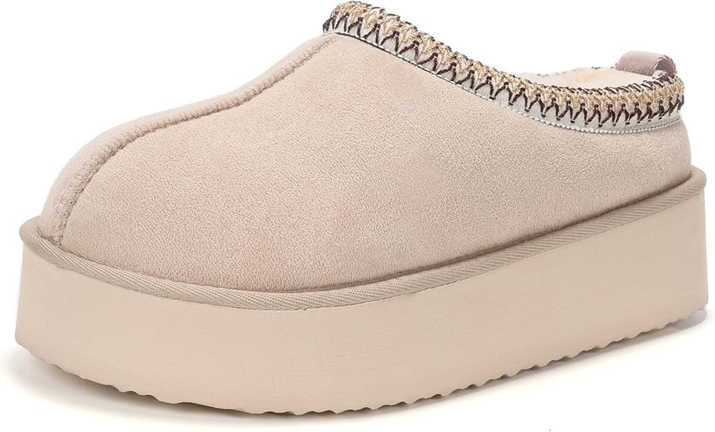 Platform Slippers for Women Snow Winter Womens Slippers Fluffy House Slippers for Indoor and Outd... | Amazon (US)