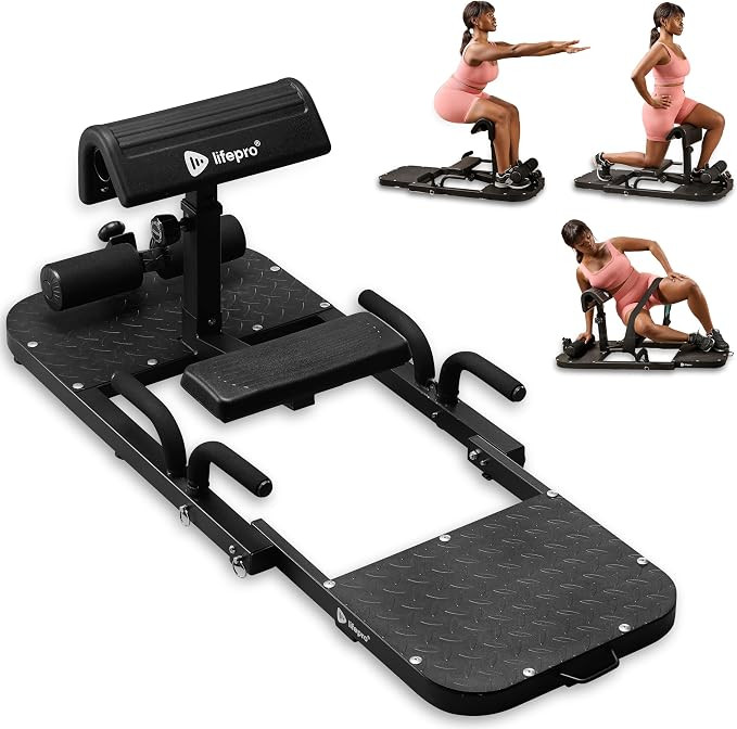 Lifepro GluteBlast Hip Thrust Machine – Foldable, Home Gym, 220 lb Cap | Sissy squat + hip thru... | Amazon (US)