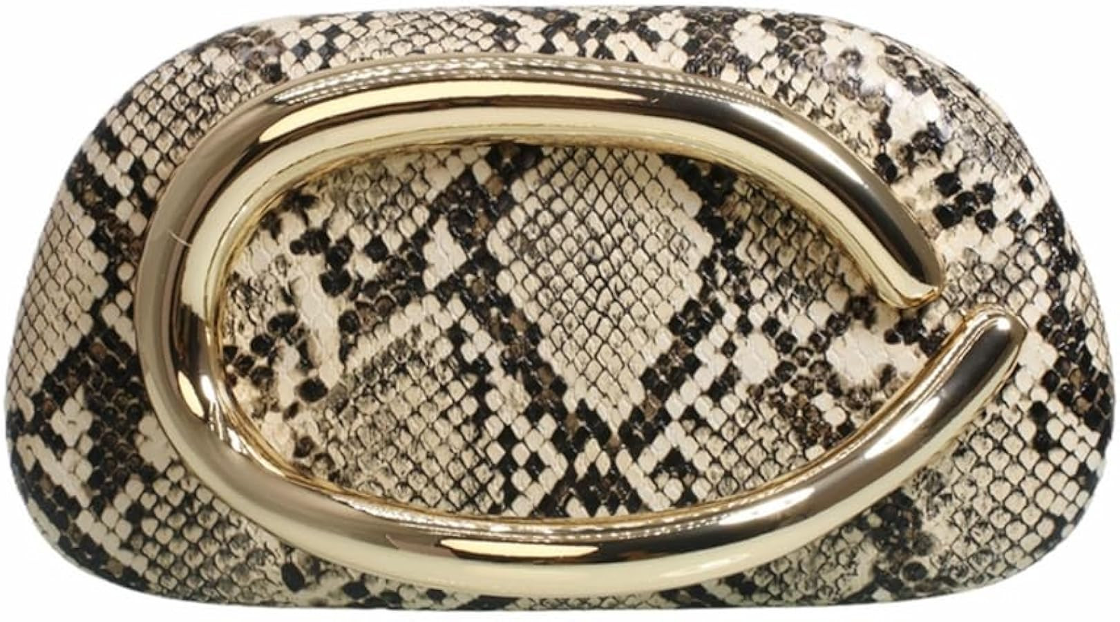 Women Woven PU Leather Clutch Box Metal Handle Evening Bag Trendy Leather Handbag Weave Shoulder ... | Amazon (US)