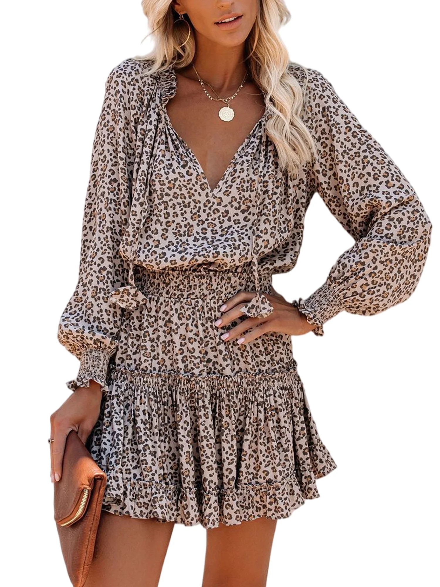 Colisha Long Sleeve Cocktail Party Tunic Dress Ladies Fall Winter Short Empire Waist Dresses Swin... | Walmart (US)