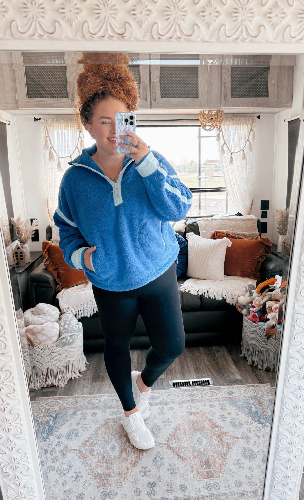 This pullover is so cozy 💙amazon pullover | amazon blue pullover | amazon leggings | leggings outfit | black leggings | Amazon lululemon dupe | on cloud tennis shoes | white tennis shoes | amazon fashion | amazon finds | amazon look | amazon outfit | spring outfit | spring look | spring fashion | spring finds | spring outfit inspo | spring fashion inspo | spring 2025 | spring outfit  | casual outfit  | casual outfit inspo | spring transition outfit | casual spring transition outfit 

#LTKStyleTip #LTKMidsize #LTKSaleAlert