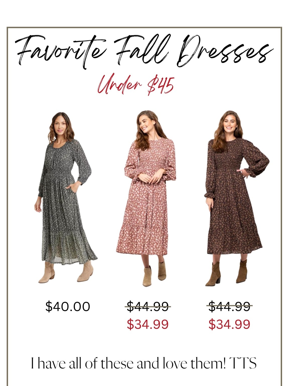 These are my new favorite dresses! 

#womensdresses #falldresses #longdresses 

#LTKfit #LTKstyletip #LTKunder50