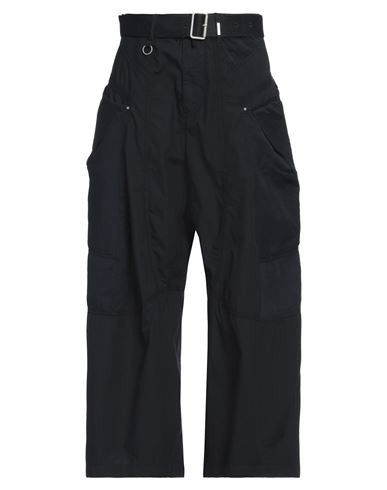 High Woman Pants Navy Size 2 Cotton, Linen | YOOX (US)