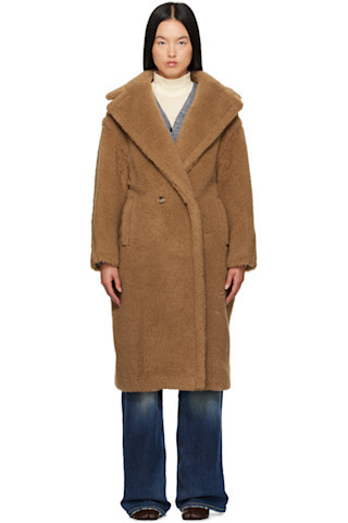 Tan Teddy Bear Icon Coat | SSENSE