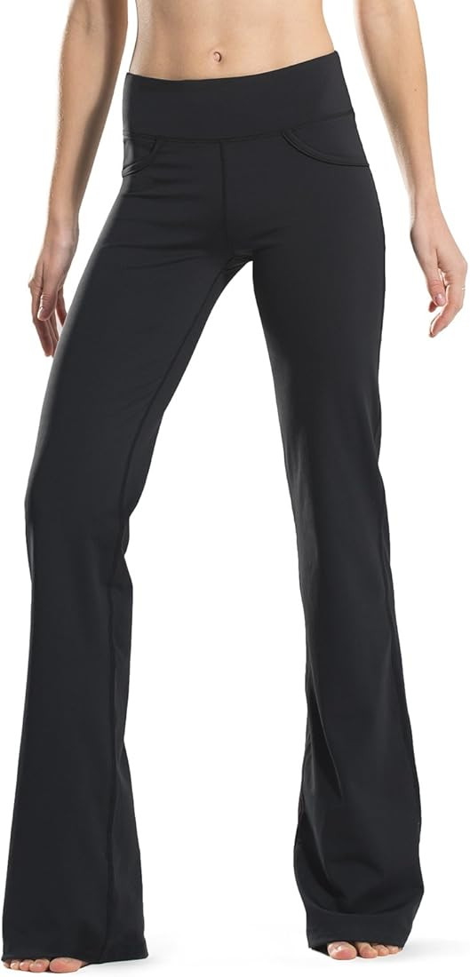Safort 28" 30" 32" 34" Inseam Regular Tall Bootcut Yoga Pants, 4 Pockets, UPF50+ | Amazon (US)