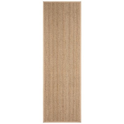 Natural Fiber Herringbone Seagrass NF115 Power Loomed Indoor Runner Rug - Natural/Beige - 2'6"x14' - Safavieh | Target