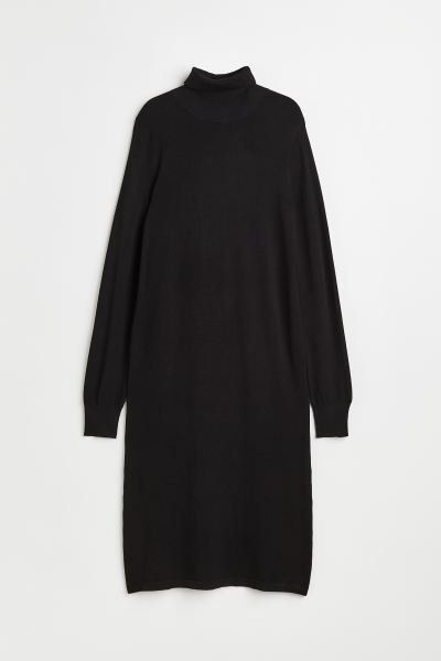 Fine-knit polo-neck dress | H&M (UK, MY, IN, SG, PH, TW, HK)