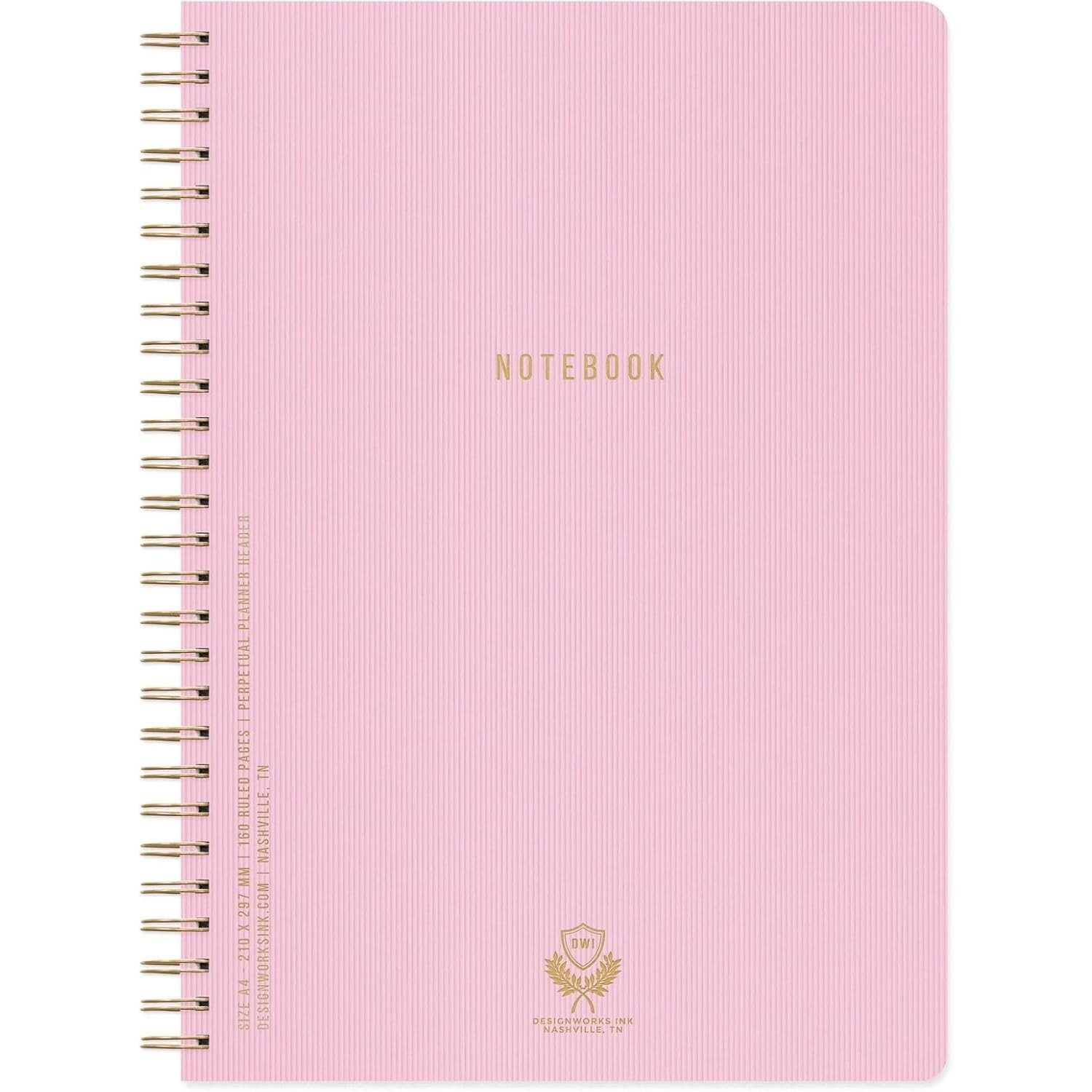 DesignWorks Ink Spiral Notebook – Large 8.25" x 11.625" Planner Notebook Journal with Lined, Pe... | Amazon (US)