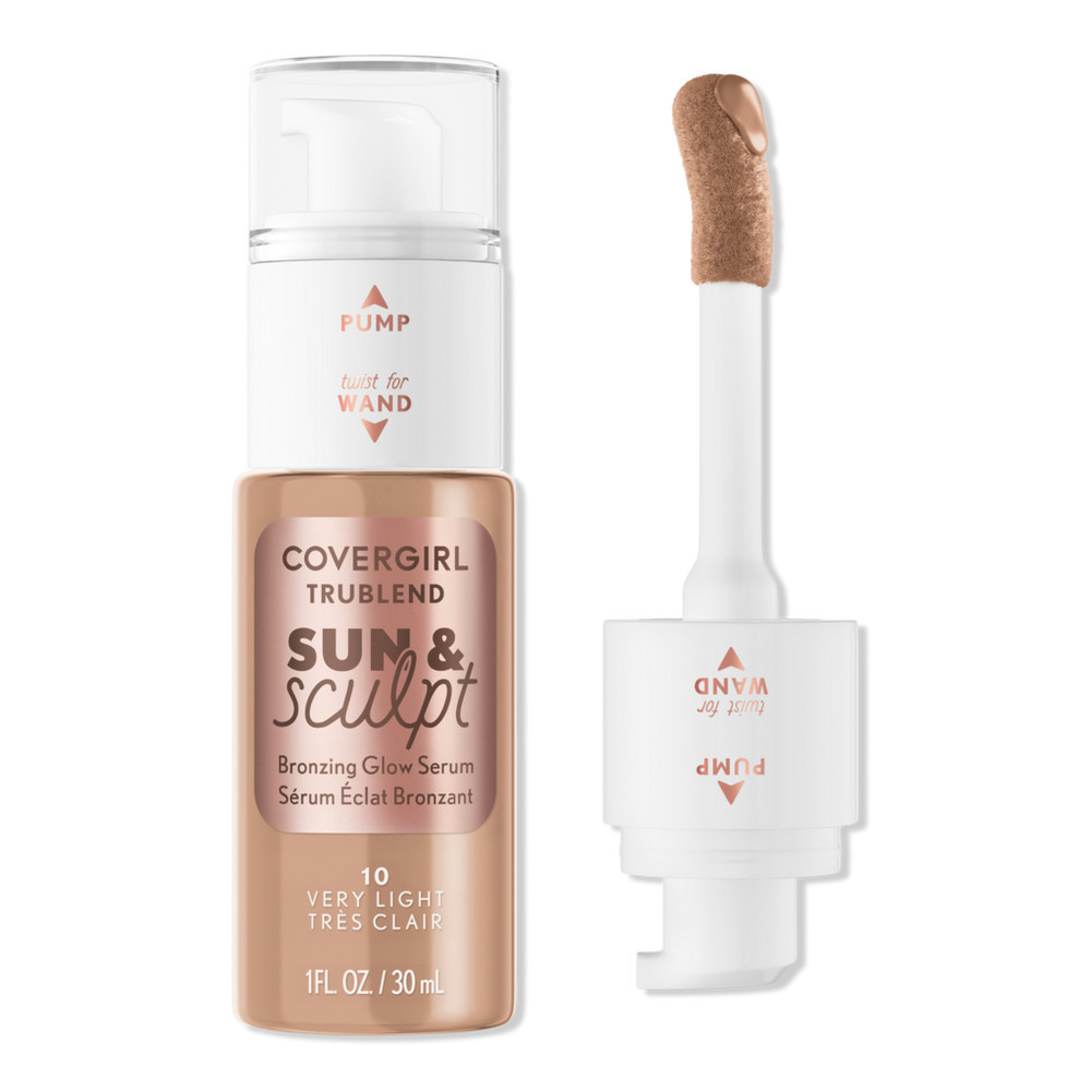 CoverGirl TruBlend Sun & Sculpt Bronzing Glow Serum - Very Light | Ulta