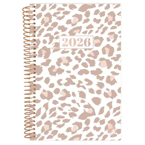 bloom daily planners 2026 Pocket Planner - 4” x 6” - (January 2026 - December 2026) - MINI Weekly/Monthly Agenda Organizer & Calendar Book - Tan Leopard | Amazon (US)