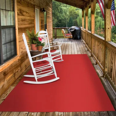 Indoor/Outdoor Carpet With Rubber Marine Backing - Red Carpet Flooring | Wayfair North America
