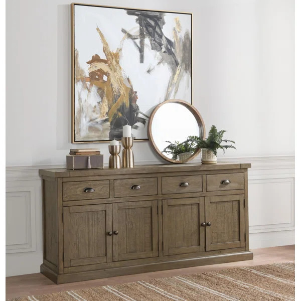 Kinston 74" Wide Solid Wood Sideboard | Wayfair North America