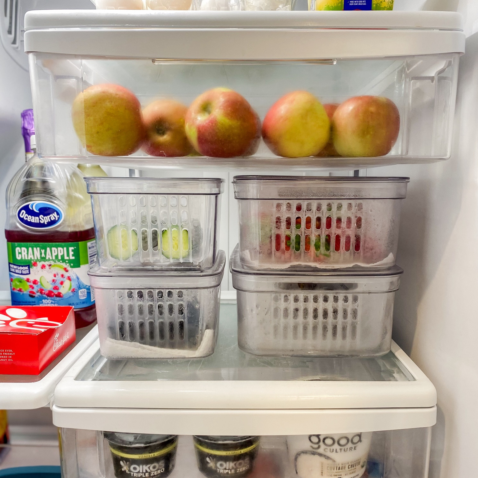 ✔️Fruits and veggies stay fresh longer
✔️Everything is pre-washed & ready to eat
✔️No more 🍓 hairs or pieces of vine & leaves from 🍇 and 🫐 hanging out on the surfaces refrigeratormy refrigerator

#LTKhome #LTKfindsunder50 #LTKfamily