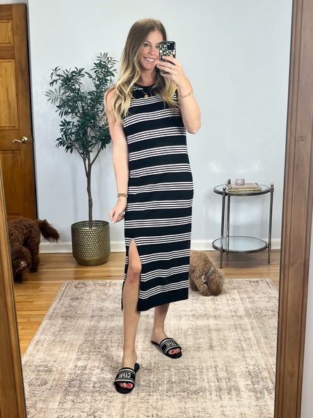 Lovvve this dress! Super soft and a lightweight knit that you can wear during the summer! Wearing size medium! 

#amazonfashion 
#founditonamazon 
#founditonamazonfashion

#LTKSaleAlert #LTKFindsUnder50 #LTKStyleTip