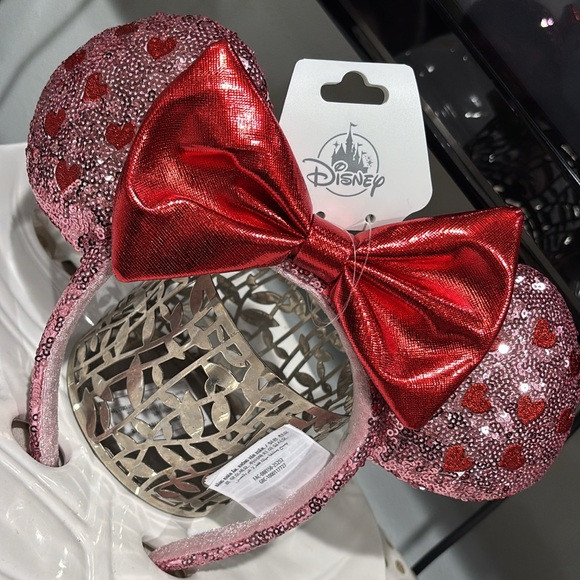 Disney Valentines Pink Heart Sequin Ears - 2026 Collection - NWT!! | Poshmark