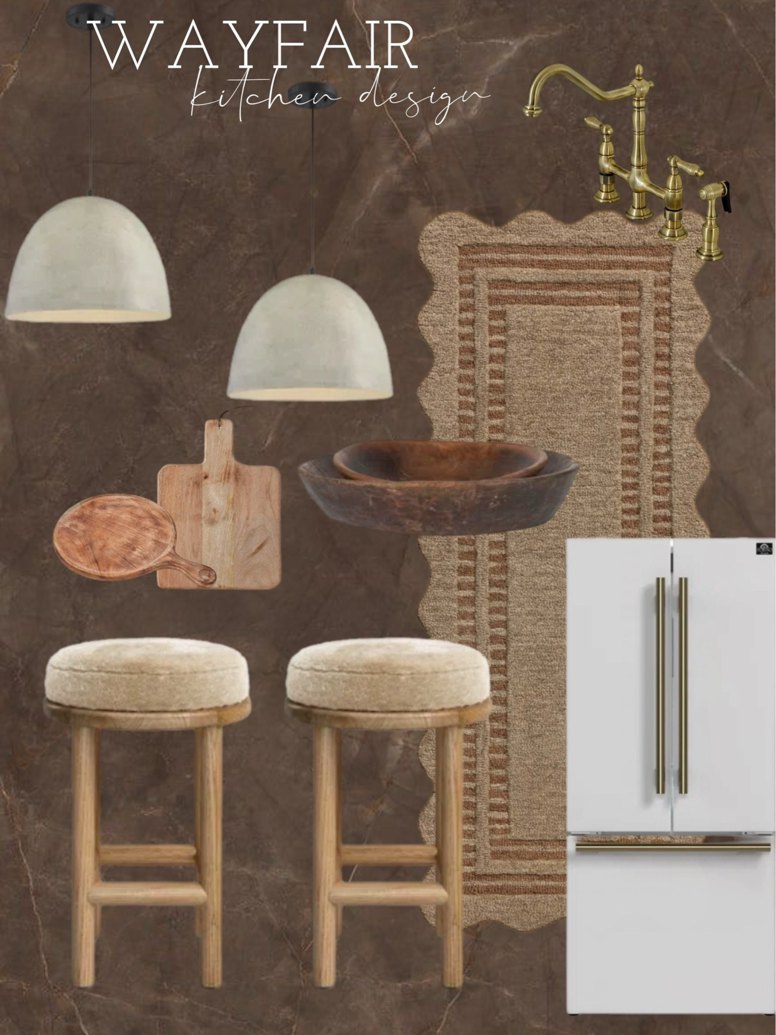 @Wayfair kitchen finds. I have been dying for these counter stools for years. It may be time for me to snag them. The wood bowl set and fridge I own!

#LTKHome
