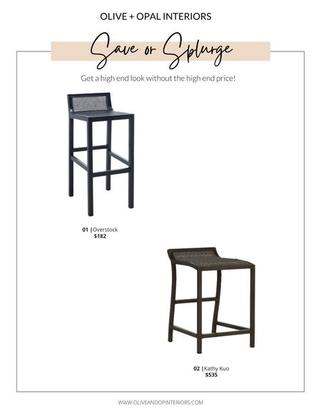 Would you save or splurge on this low back black bar stool?!
.
.
.
Overstock 
Kathy Kuo Home
Safavieh 
Black Wooden Bar Stool
Black Counter Stool
Woven Stool

#LTKstyletip #LTKhome #LTKbeauty