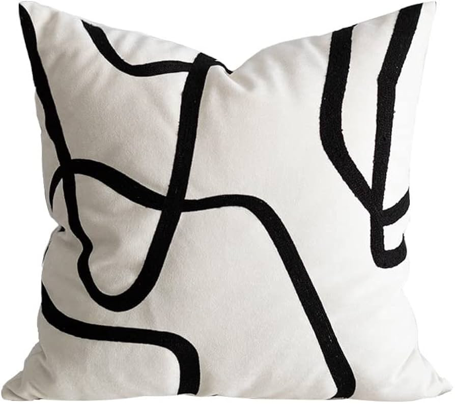 DOKOT Modern Abstract Decorative Throw Pillow Cover 18x18 inch Square Cushion Case for Home Couch... | Amazon (US)
