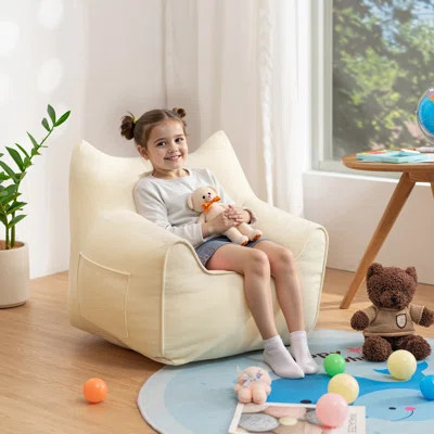 Kids Bean Bag Chair Stuffed Toddler Bean Bag Sofa With Pocket Filler Bean Bag Chair Chair For Gaming Reading Playing | Wayfair North America