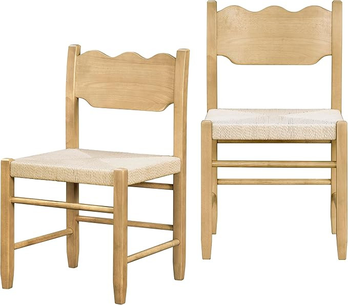 Livabliss x Becki Owens Contemporary Arista Dining Chair Set of 2, 31" H 30" W 14" D, Tan | Amazon (US)