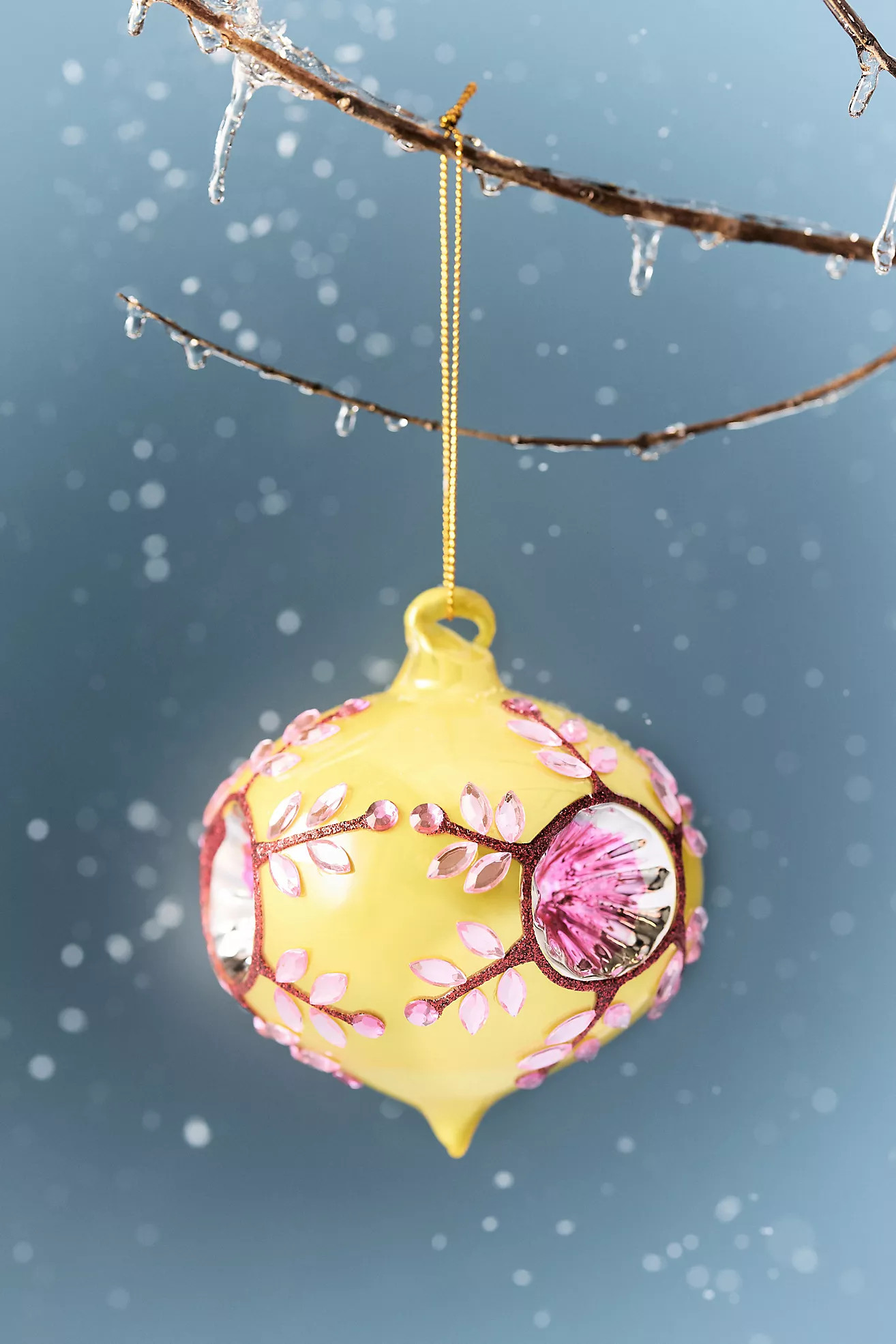 Vintaged Jeweled Bauble Ornament | Anthropologie (US)