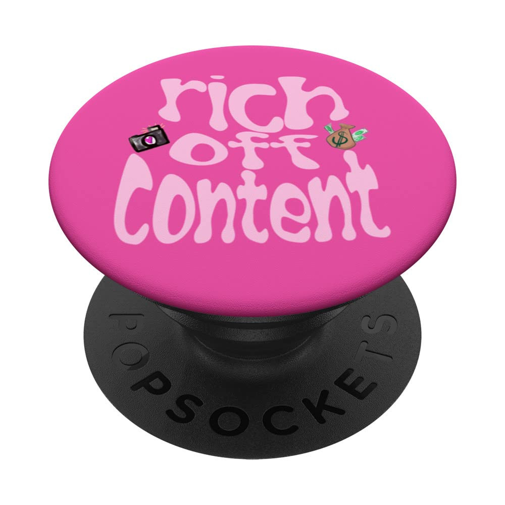 RICH OFF CONTENT PopSockets Swappable PopGrip for iPhone 11 - Black | Amazon (US)
