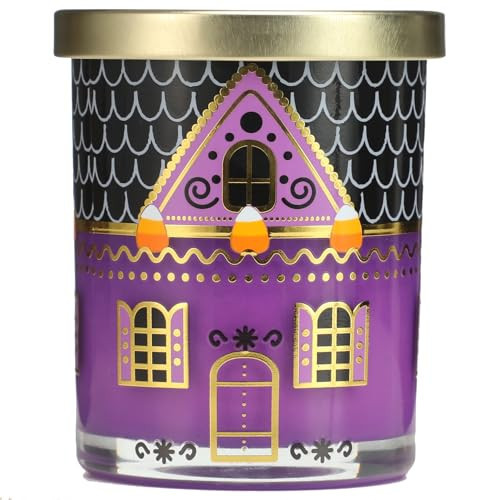 Halloween Candle,Apple Cinnamon & Pumpkin Scented Candles,Soy Wax Candle, Haunted Castle Design, Halloween Gifts for Friends & Home Decor, 8.5oz | Amazon (US)