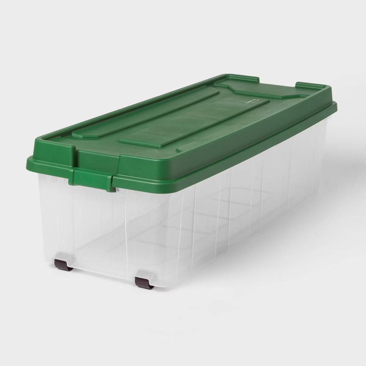 200qt Latching Tree Box - Clear Base with Regal Green Lid and Latch - Brightroom™: Plastic Util... | Target