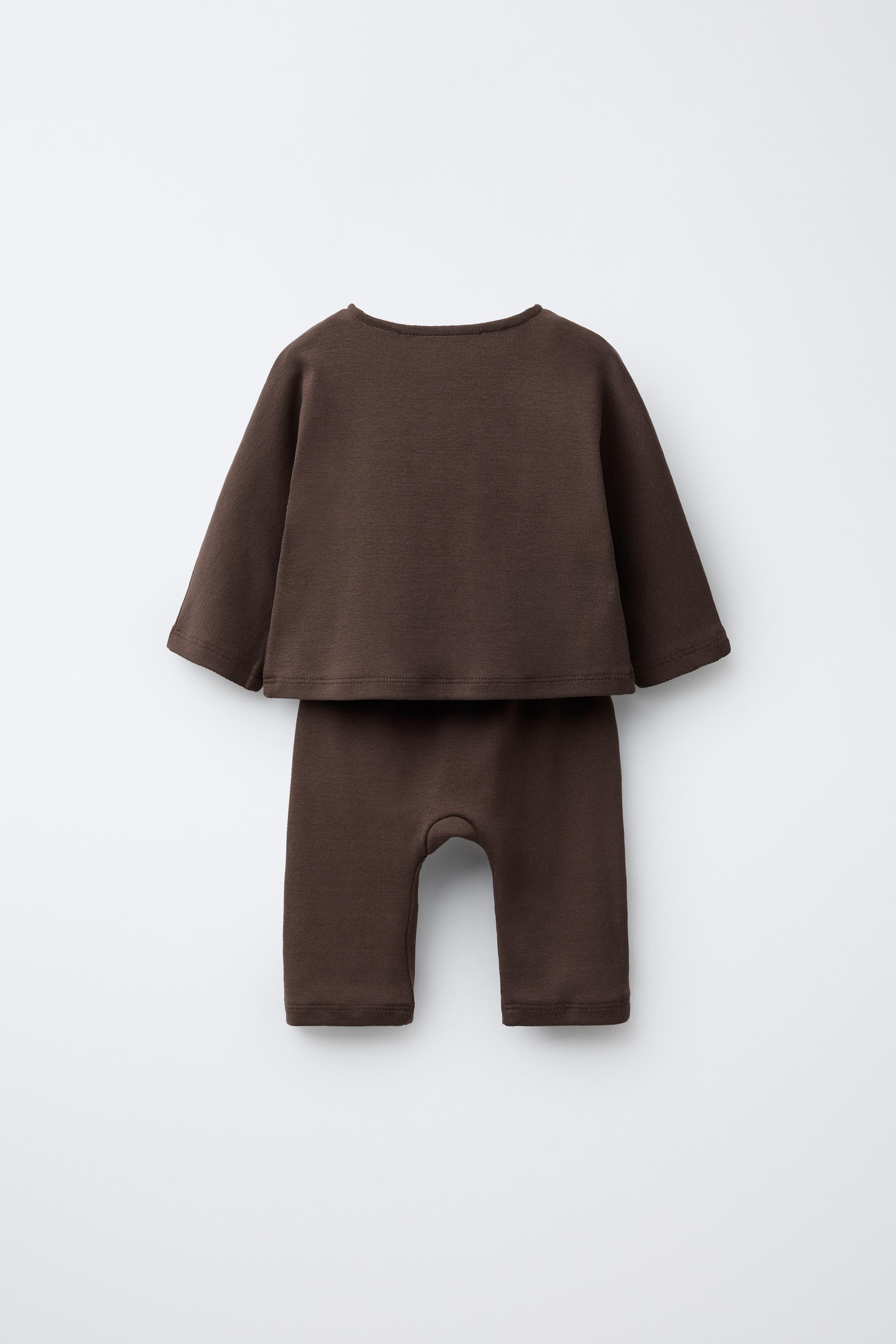 PLAIN T-SHIRT AND PANTS SET | Zara US