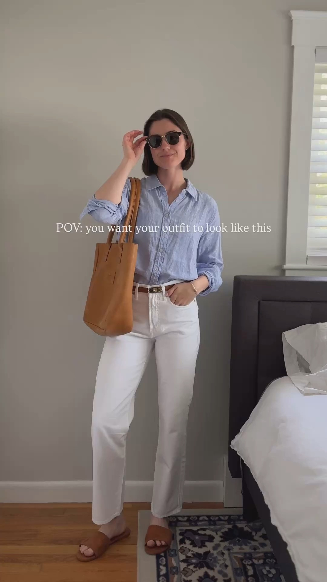 Loving this blue linen shirt in combo
With these crisp white jeans! Such a great combo for spring 🤍 I’m wearing a medium in the shirt and a 26 with a regular inseam in the jeans

#LTKgrwm #LTKootd