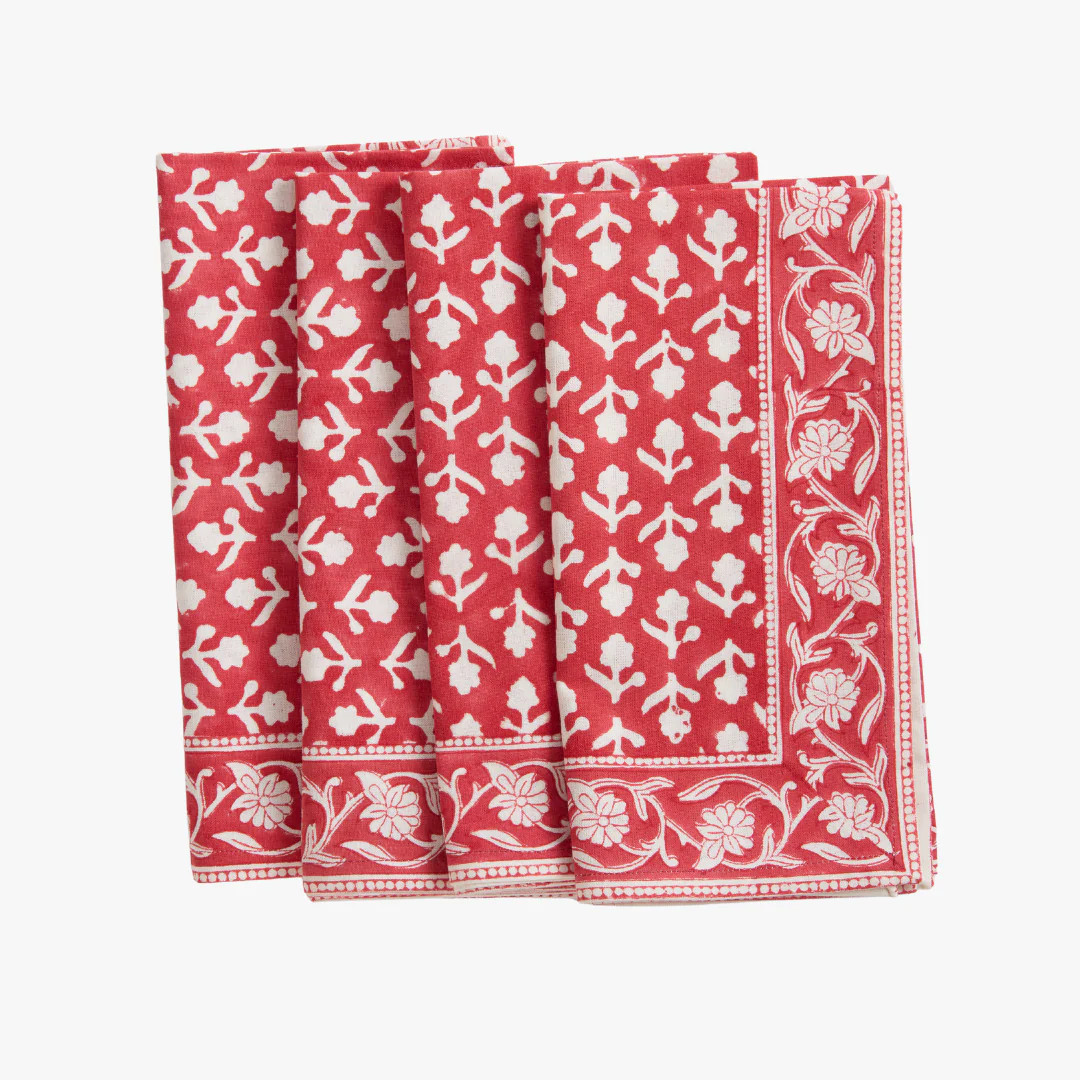 Charlotte Berry Red Napkins | Dear Keaton