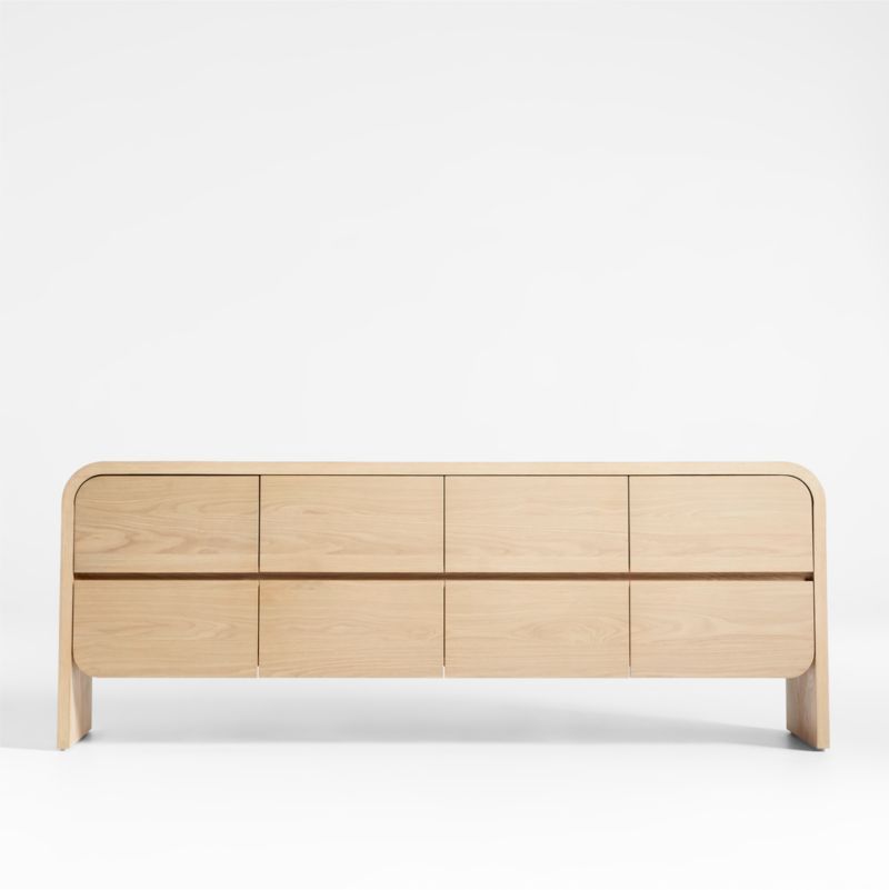 Cortez Natural Credenza by Leanne Ford + Reviews | Crate & Barrel | Crate & Barrel
