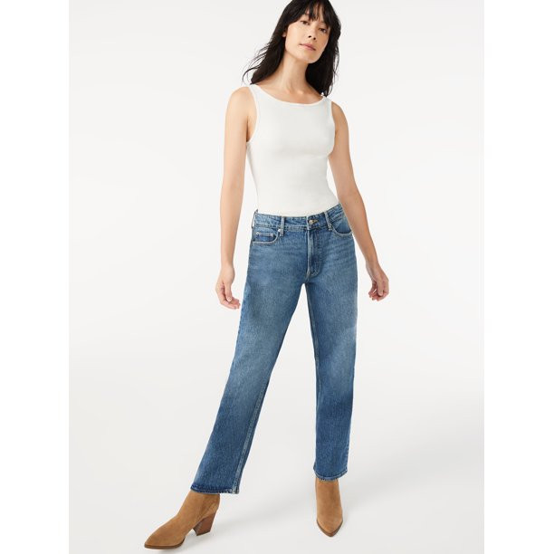 Free Assembly Women's Open Neck Tank Bodysuit - Walmart.com | Walmart (US)