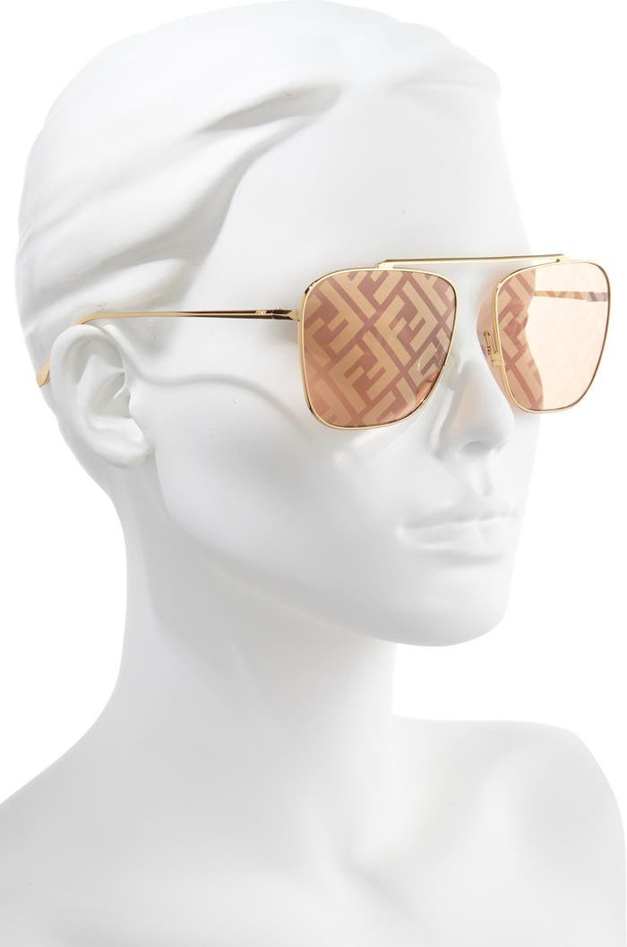 61mm Lenticular Lens Navigator Sunglasses | Nordstrom | Nordstrom