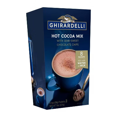 GHIRARDELLI Hot Cocoa Mix With Semi-Sweet Chocolate Chips - 8oz | Target