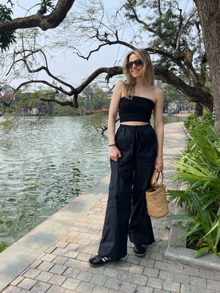 one of my favorite outfits I brought to Vietnam was this linen set! It was perfect for exploring the city with some sneaks. Both the top and bottoms are on sale now too. I got a size small in each. #linen #linenset #vacationoutfits #vietnamoutfits #hanoi 

#LTKtravel #LTKSeasonal #LTKstyletip