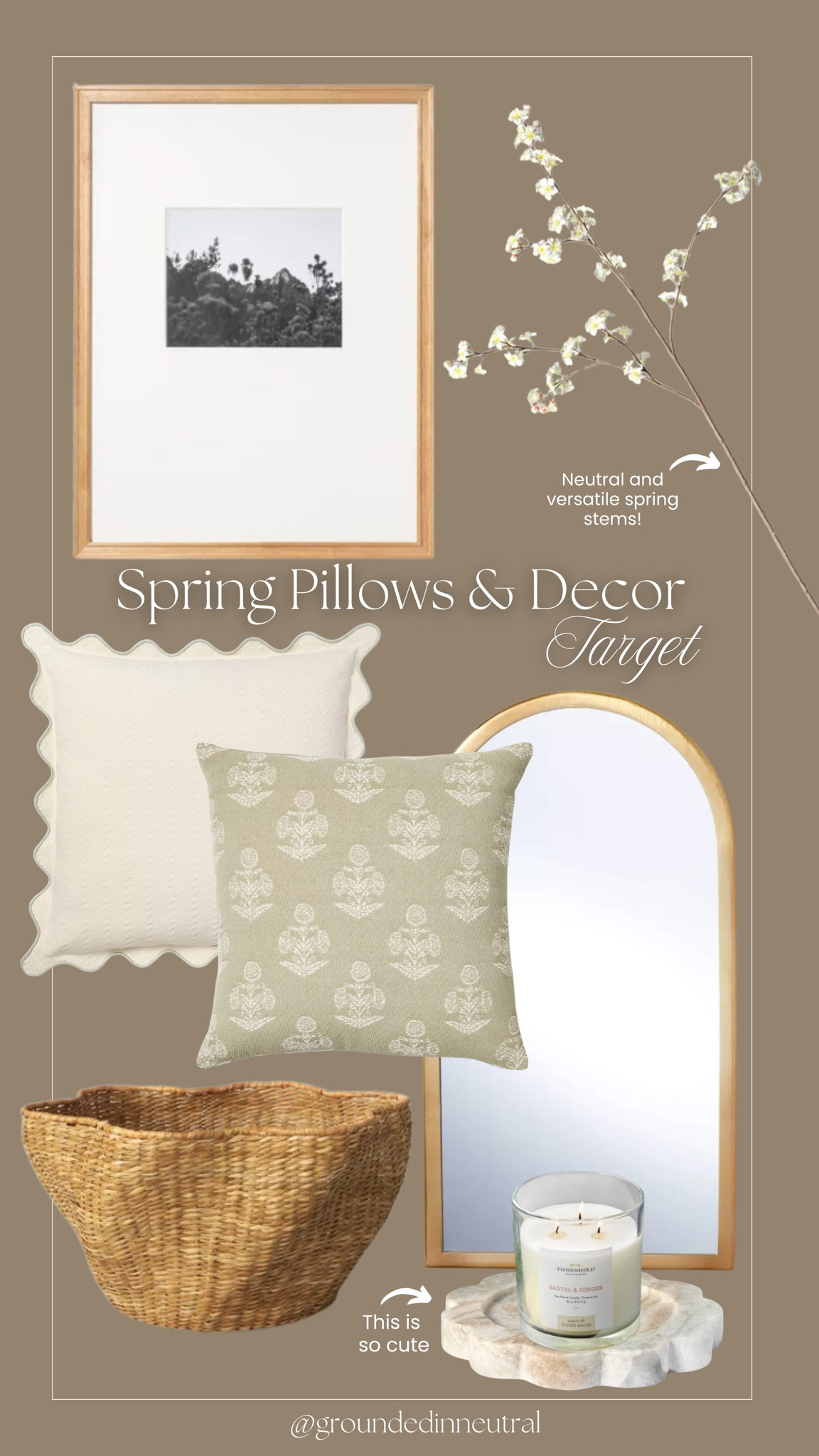 Target spring pillows and home decor that I’m loving, lately. How pretty and unique is this basket? 🧺

Target home decor, spring stems, mirror, spring pillows, neutral picture frame, basket  

#LTKStyleTip #LTKHome