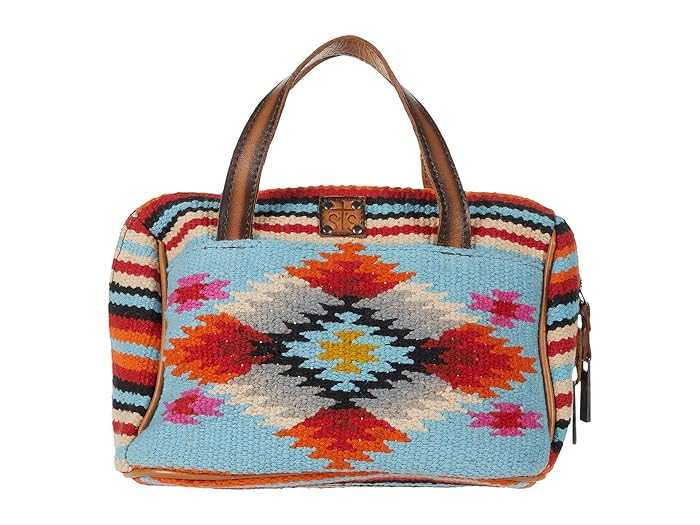 STS Ranchwear Saltillo Makeup Bag (Light Blue/Orange/Pink) Bags | Zappos