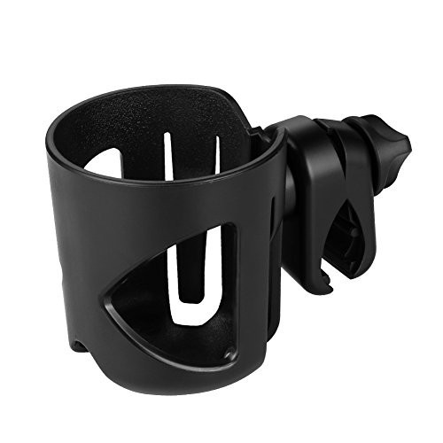 Accmor Universal Cup Holder, Stroller Cup Holder, 360° Rotatable Large Caliber Designed Bottle Holder for Stroller, Bike, Wheelchair, Walker, Scooter, Black | Amazon (US)