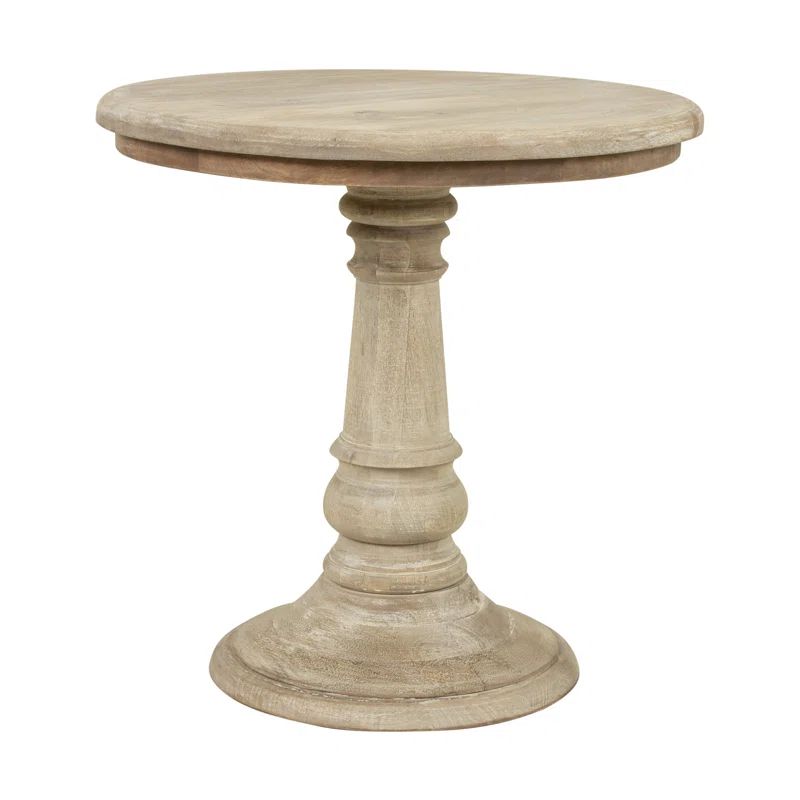 Sandborn 24'' Tall Solid Wood Pedestal End Table | Wayfair North America
