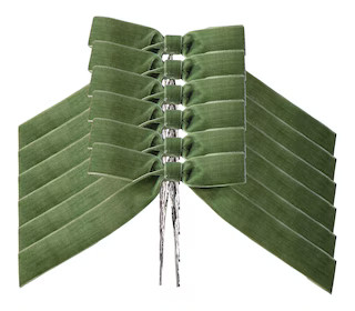 CANVASCANVAS Holiday Homecoming Trend Collection Green Velvet Bows, 6-pc#051-5698-8 | Canadian Tire