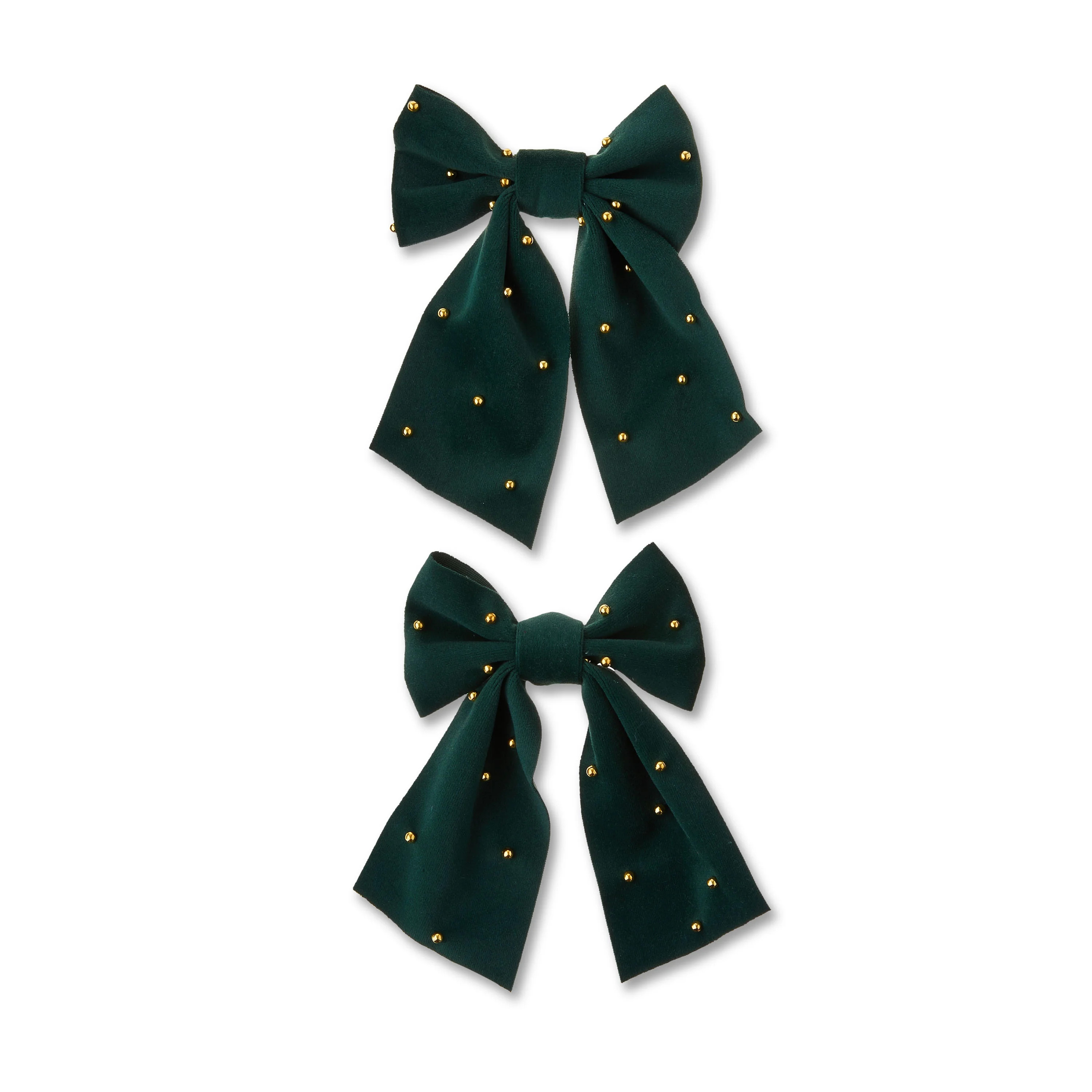 Green Pearl Beaded Decorative Christmas Bow, 6", by My Texas House | Walmart (US)