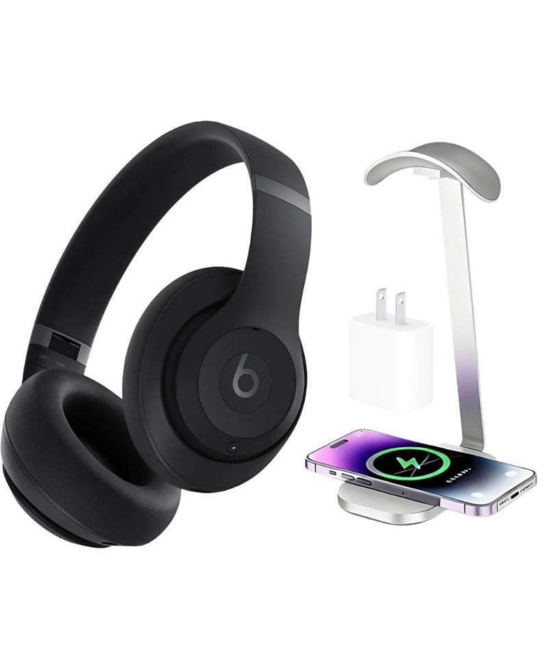 Beats Studio Pro-Wireless Noise Cancelling Over-the-Ear Headphones with Power Adapter & Headphone Stand/Charging Pad | Bloomingdale's (US)