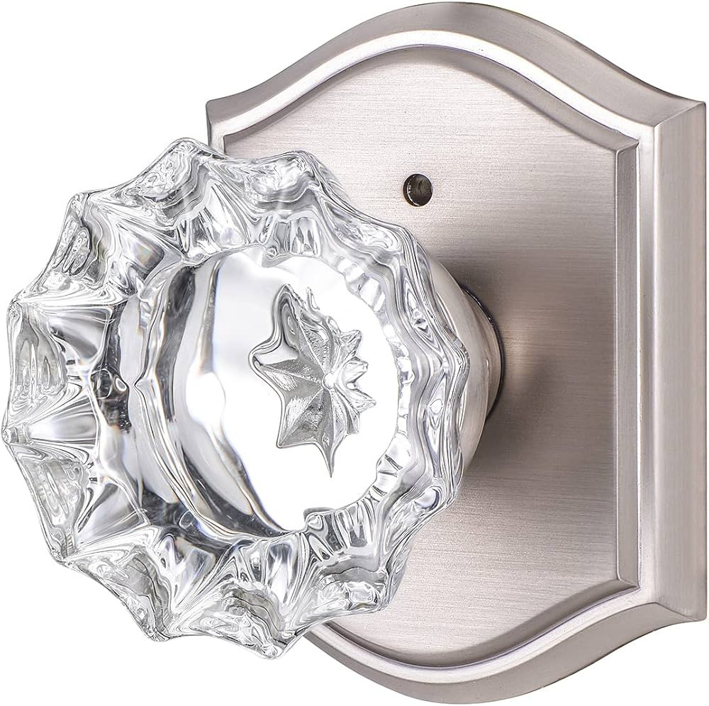 Premium Glass Door Knobs for Interior Doors, Bathroom Bedroom Door Knobs with Lock, Door Knobs In... | Amazon (US)