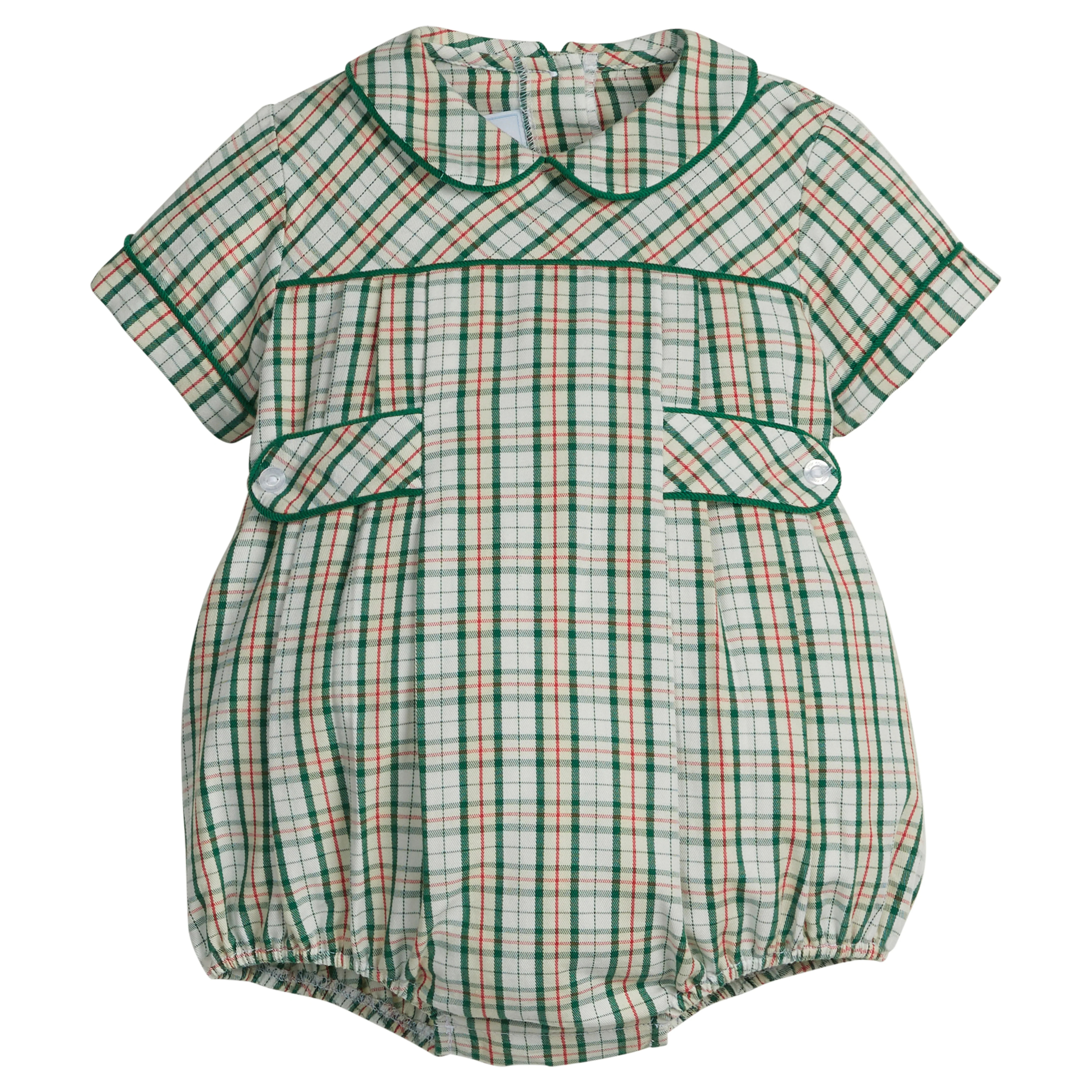 Baby Boy's Bennett Bubble - Mistletoe Tartan | Little English | Little English