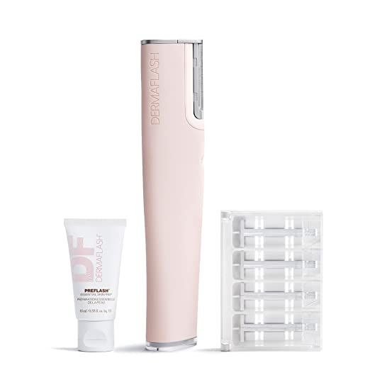 DERMAFLASH LUXE Device, Anti,Aging, Exfoliation, Hair Removal, and Dermaplaning Tool with Sonic E... | Amazon (US)