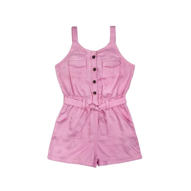 Wonder Nation Toddler Girls Jumpsuit, Sizes 12M-5T | Walmart (US)