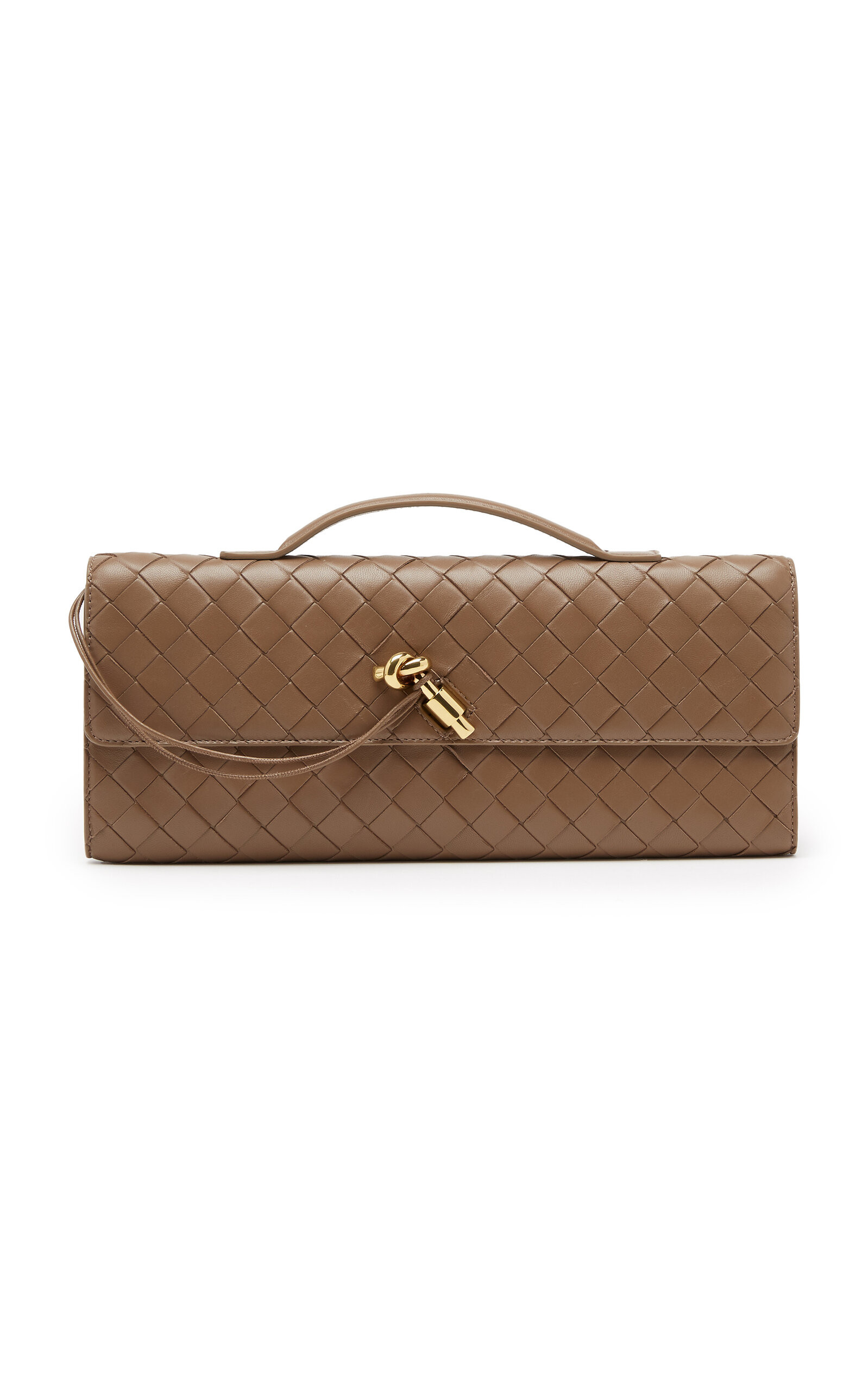 Bottega Veneta Long Andiamo Intrecciato Leather Clutch - Moda Operandi | Moda Operandi (Global)