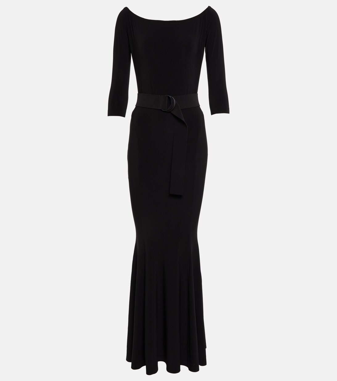 Robe longue à encolure bardot | Mytheresa (FR)